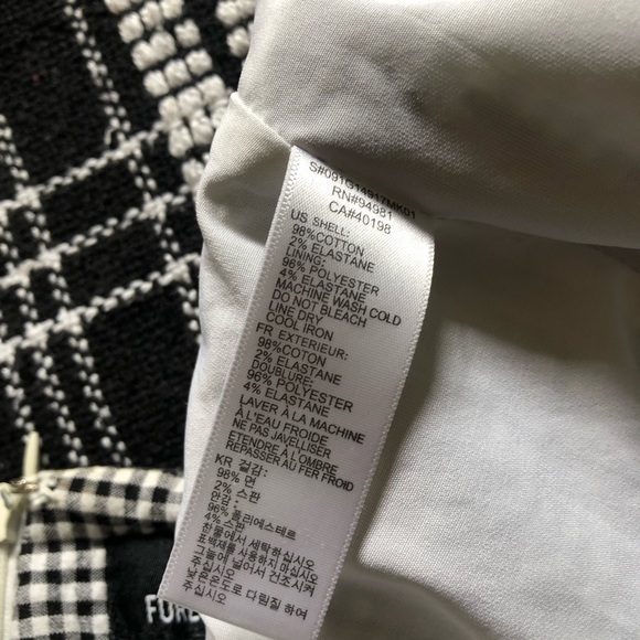 Gingham Black and White Mini Skirt - Picture 13 of 13